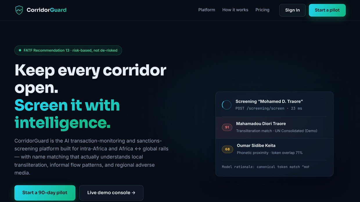 CorridorGuard home page
